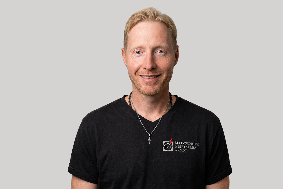 Portrait von Michael Tebling, Mitarbeiter und Teammitglied bei BMA Blitzschutz & Metallbau Arndt.